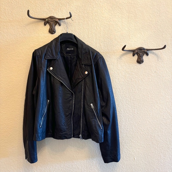 Maxwell Washed Leather Jacket - womens 3x